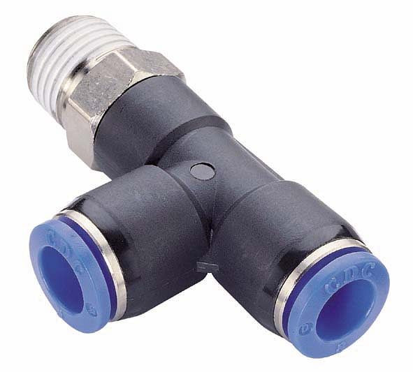 timmer B-LEdk-8-3/8-KU, L-Einschraubverschraubung konisch, mit Gewinde PTFE beschichtet, Schlauch-Ø: 8 mm, Gewinde: 3/8", VE: 10 Stück, 03180086