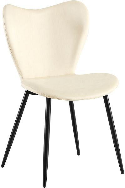 CLP Esszimmerstuhl Maika Samt, creme, 326360, 4255716359485