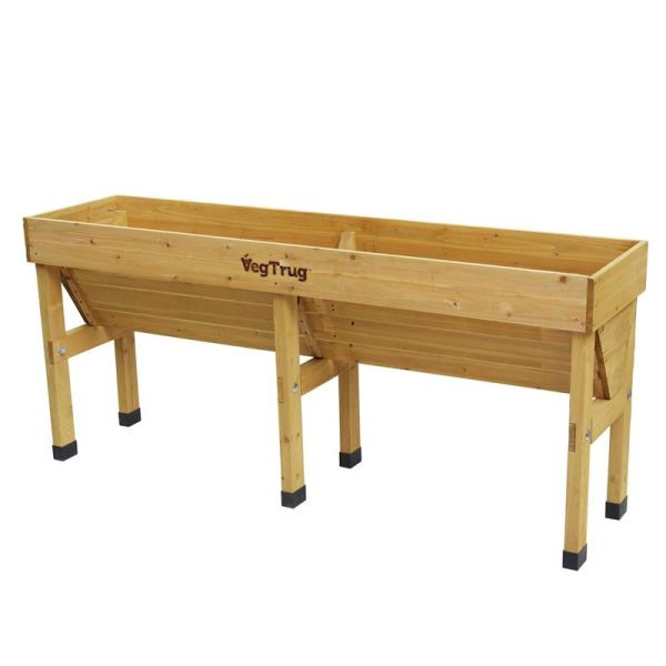 VegTrug Hochbeet Wallhugger 183 x 46 x 80cm VegTrug Farbe: natur, 1023