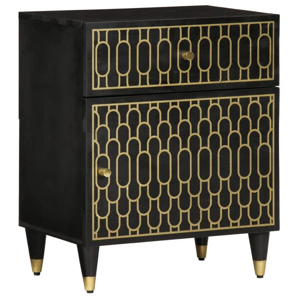 vidaXL Nachttisch 50x33x60 cm Massivholz Mango, 358328, 8721012108868
