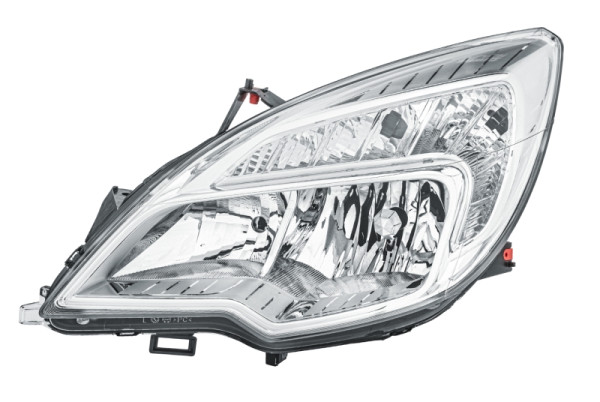HELLA Halogen/FF-Hauptscheinwerfer, für u.a. Opel Meriva B Mpv (S10), ECE, für Rechtsverkehr, links, 1EJ 354 676-011