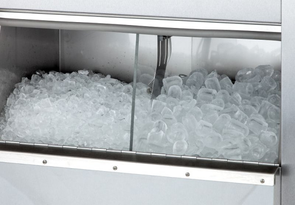 Wessamat Eisbereiter Combi-Line mit Eistransportsystem, Crushed-Ice, Fahrbarer Vorratsbehälter, Luftkühlung, 204 kg, Leistung: 126 kg/Tag, 3073