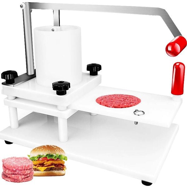 VEVOR Burgerpresse Edelstahl Burger 130 mm Pattie Presse Gewerbliche 545 x 300 x 413 mm für Schnellrestaurant, HBJRBJ130MM000001V0