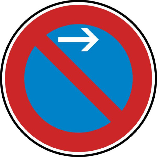 Stein HGS Eingeschränktes Haltverbot Anfang (Linksaufstellung) Nr. 286-21, 600mm /RA2/Alform, 286-21-222