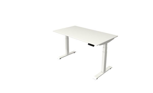 Kerkmann Steh-/Sitztisch Move 4 neu 140 x 80 cm Gestell weiß, Tischplatte weiß, 10091010