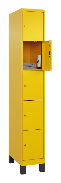 C+P Schließfachschrank Evolo PLUS, mit Füßen, 5 Fächer, 1950x300x500mm, 1023/10, 049010-105 S10022