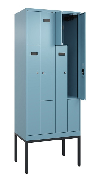 C+P Z-Spind Evolo PLUS, Gestell, 4 Fächer, 2120x800x500mm, 0010/0010, Zylinderschloss, 0490337-224 S10048
