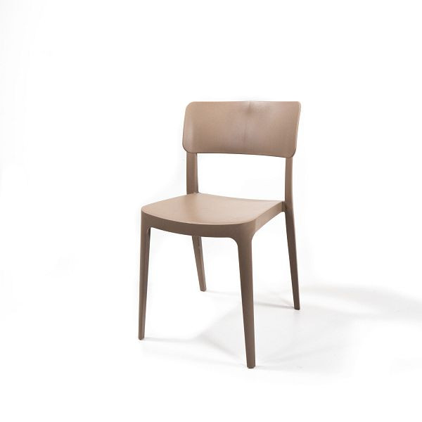 Feros Wing Chair Sand Beige, Stapelstuhl Kunststoff, 50919