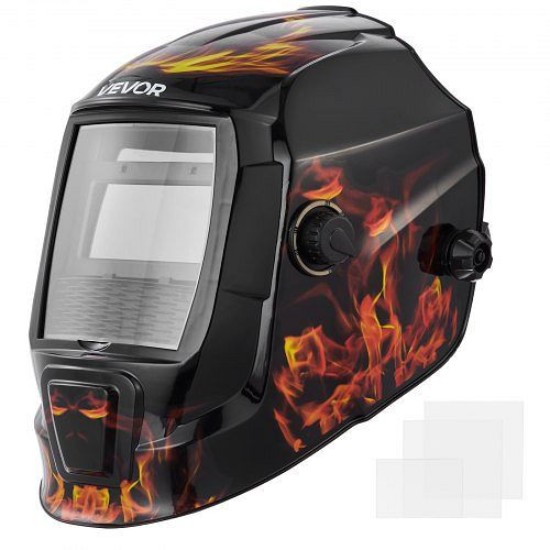 VEVOR Automatik Schweißhelm, 93x43mm True Color, solarbetrieben, 2 Lichtbogensensoren, DIN 4/9-13 für WIG, MIG, ARC – CRIUS, QJHJTKHSHY6SJK08B001Y3