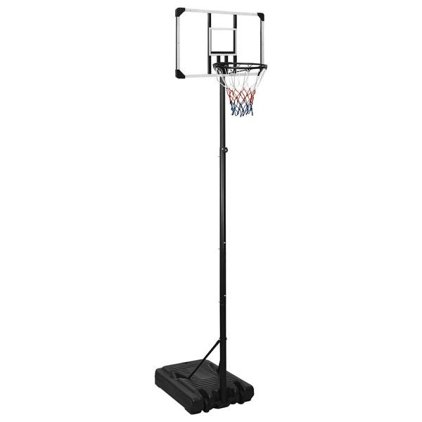 vidaXL Basketballständer Transparent 280-350 cm Polycarbonat, 3107833