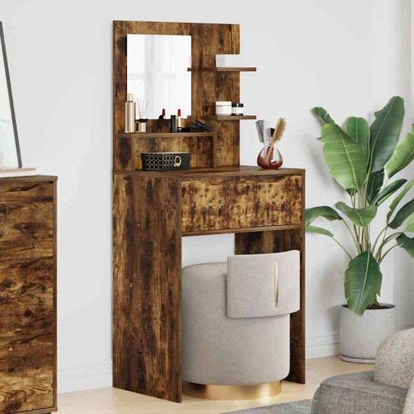 vidaXL Schlafzimmer-Frisiertische Geräucherte Eiche 80 x 39,6 x 135 cm, 889002