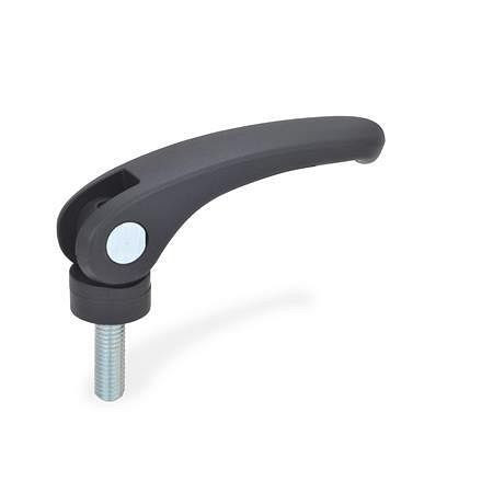 Ganter Exzenterspanner mit Schraube, Kunststoff (GN 926-63-M6-25-B), VE: 10 Stück, 926-63-M6-25-B