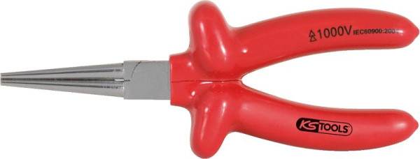 KS Tools 1000V Langbeck-Rundzange, 160mm, 117.1290, 4042146235379