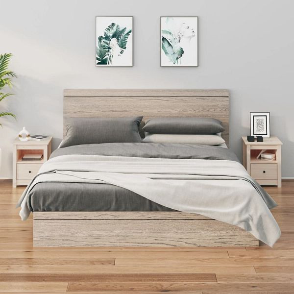 vidaXL Nachttische 2 Stück 40x35x49 cm Massivholz Kiefer, 813710