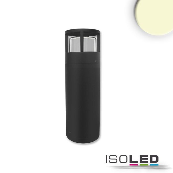 ISOLED LED Wegeleuchte Poller-5, 30cm, 6W, sandschwarz, warmweiß, 114279