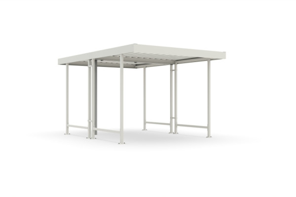 WSM Überdachung Leipzig L42 RAL 9002 als Bausatz, 102001869