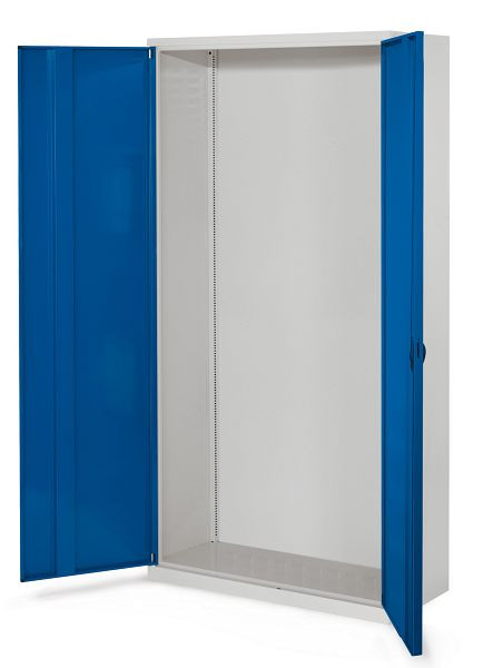 Kappes Systemschrank Leergehäuse Serie 400, RAL 7035/5010, H1950 x B1000 x T410 mm, Vollblechtüren, 1250.00.1016
