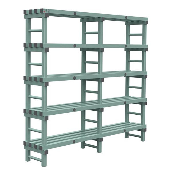 REA Euro-Regal 2000x400x1850mm, 5 Ständer mit 350mm Abstand, 308.175