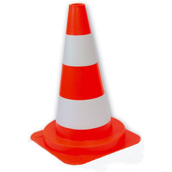 Stein HGS Leitkegel aus PVC, Höhe 500 mm, rot-weiß, teilreflektierend, 12368