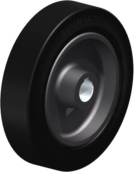 Blickle GEVN 200/25H7 Rad aus Elastik-Vollgummi, Schwarz, 755847