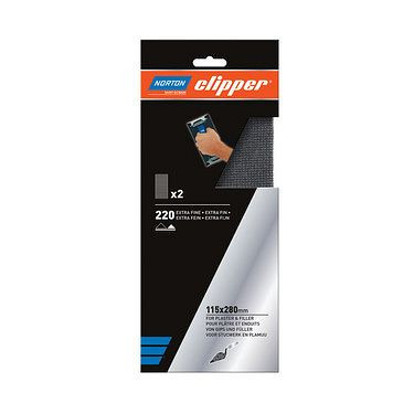 Norton Clipper Schleifblätter zu 115x280 mm K220, VE: 2 Stück, 66261148284
