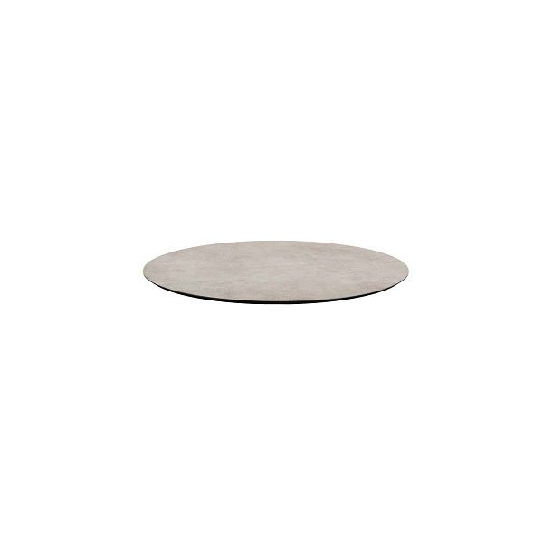 Feros HPL Tischplatte Moonstone Ø 70 cm, rund, grau, 1370