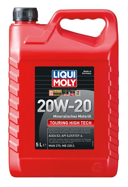 LIQUI MOLY Motoröl Touring High Tech 20W-20, Kanister Kunststoff, VE: 5 Liter, 6964