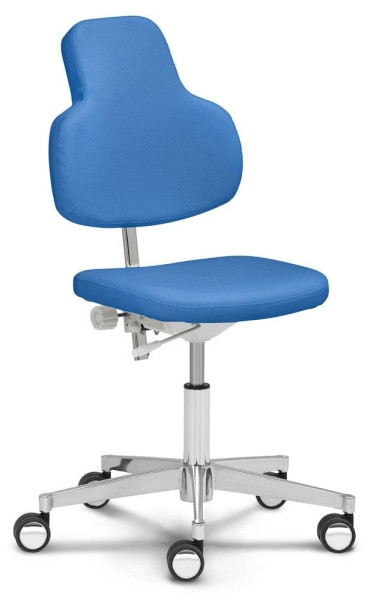 Deskin Drehstühle MED FLEX, Blau, 570 x 570 x 910 mm, 346750
