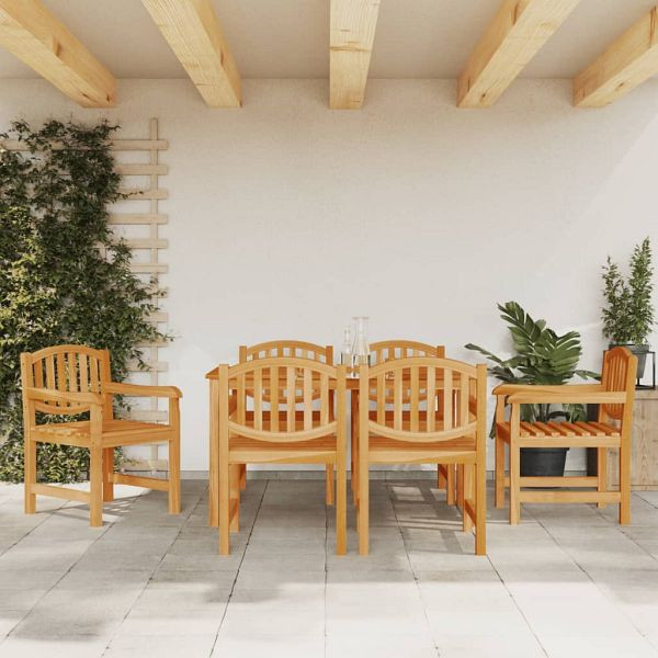 vidaXL 7-teilig Garten-Essgruppe Massivholz Teak, 3157928