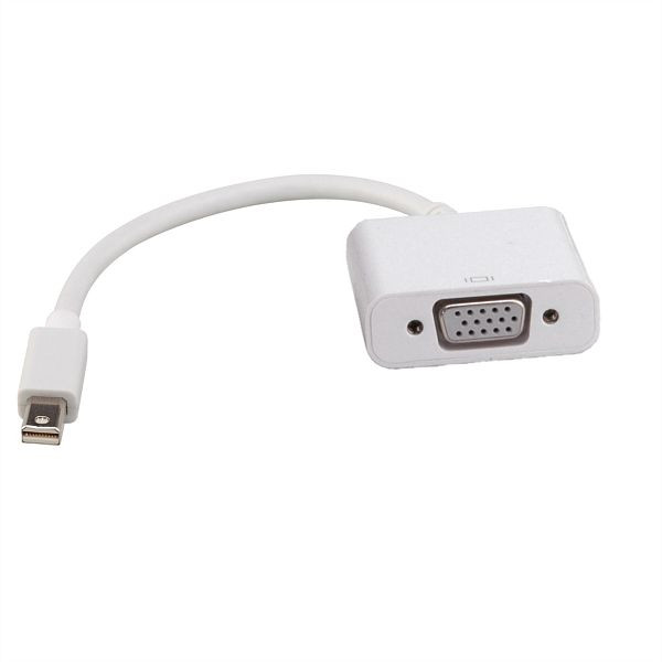ROLINE Mini DisplayPort-VGA Adapter, Version 1.2, Mini DP ST - VGA BU, Aktiv, 12.03.3140