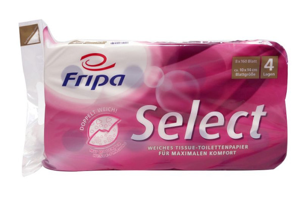 Fripa Toilettenpapier Select 4-lagig, VE: 48 Stück, 1040801
