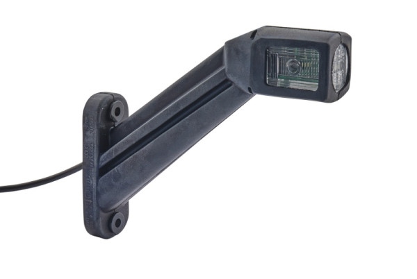 HELLA Umrissleuchte, LED, 12/24V, Kabel: 3000mm, Stecker: Flachsteckhülse, 2-polig, rechts/seitlicher Anbau, 2XS 011 744-041