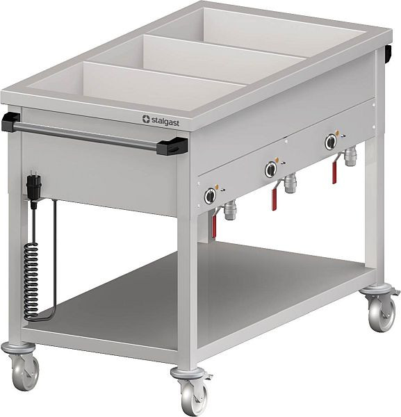 Stalgast Bain-Marie Wagen mit separaten Becken für 2x GN1/880x600x850 mm, VBM09607