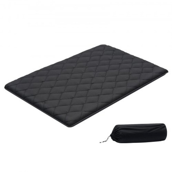 VEVOR japanische Futon-Matratze 2032x1372x89 mm, faltbare Tatami Full Size, mit Tasche & Befestigung, 9-lagig, Schwarz, BYTTM54INCH39H7LZ001V0