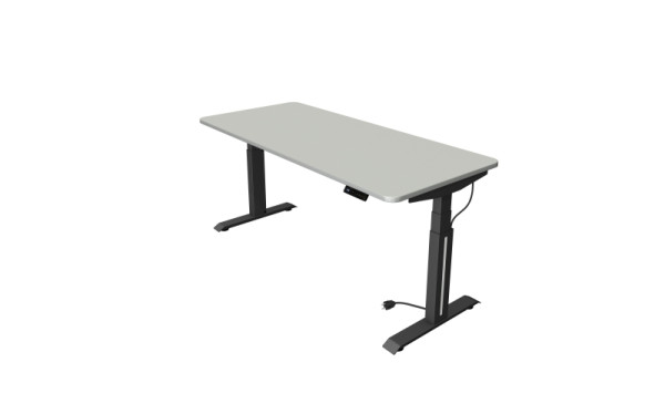 Kerkmann Sitz-/Stehtisch Move Professional, B 1800 x T 800 mm, elektrisch höhenverstellbar von 640-1290 mm, lichtgrau, (Montage), 10070711-1