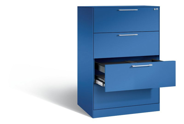 C+P Hängeregistraturschrank Asisto, H1310xB800xT600mm, Farbe: Enzianblau, Bügelgriff, 146223-412 S10039
