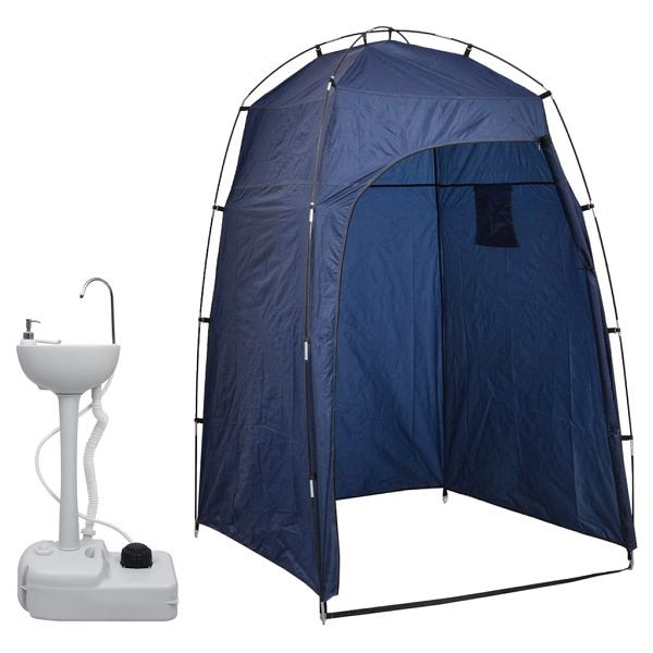 vidaXL Tragbarer Camping-Handwaschbecken mit Zelt 20 L, 3081893