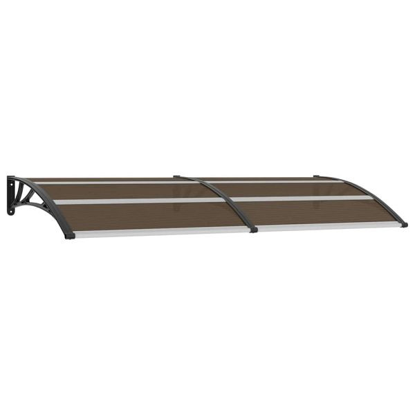 vidaXL Vordach Schwarz 240x100 cm PC, 45636