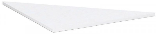 geramöbel Verkettungsplatte Dreieck 90° inkl. Verkettungsmaterial, C Fuß Pro, 800x800, Weiß, N-647508-W