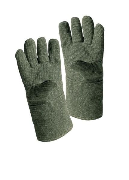 Jutec 5-Fingerhandschuh 650°C Kontakthitze, schnittfest, grün 36 cm, H125B236