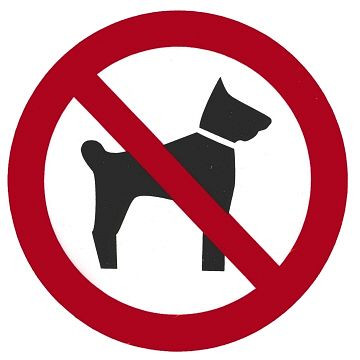 Contacto Schild HUNDEVERBOT 10 cm, 7675/013