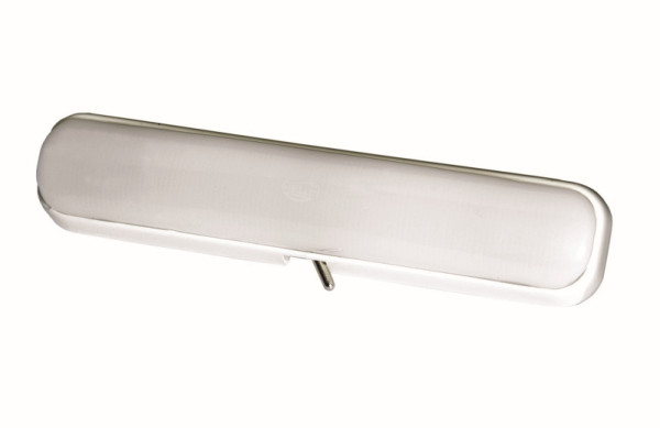 HELLA Innenraumleuchte, Halogen, 24/12V, 5W, Anbau, Lichtscheibenfarbe: milchweiß, Innenraum, 2JA 001 330-001