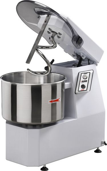 GMG Teigknetmaschine 42 L / 38 kg 400V, hebbarer Kopf und Fester Kessel, zweiphasige Geschwindigkeit, TKK-2S-4238T-FN