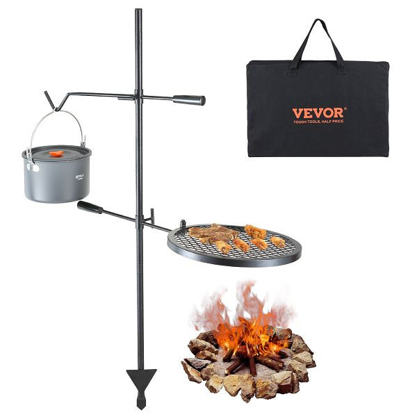VEVOR Drehspieß Schwenkgrill Stahl 360 x 360 mm, LSYYKJDGL1414CJXOV0