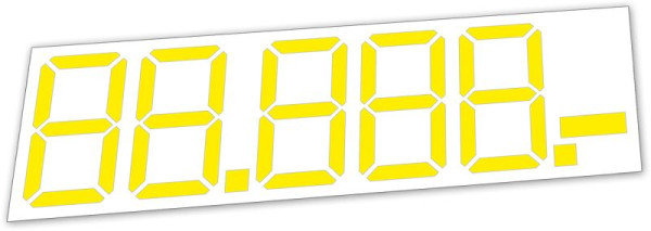 Eichner LCD-Preisauszeichnung, Maße: 1160 x 240 mm, VE: 10 Stück, 9220-00120