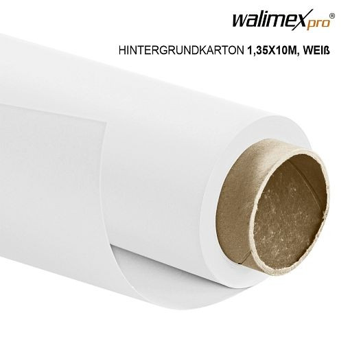 Walimex pro Hintergrundkarton 1,35x10m, weiß, 1022804