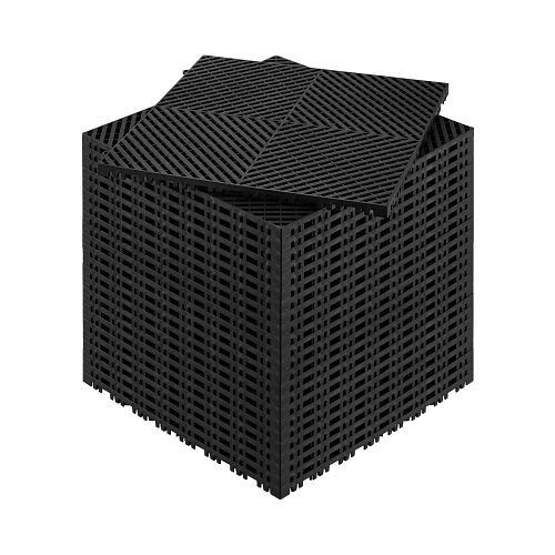 VEVOR Drainagematte Bodenfliesen, Ineinandergreifend 415x415mm 17,6mm, VE: 24 Stück, CKPSD157157I4GH6AV0