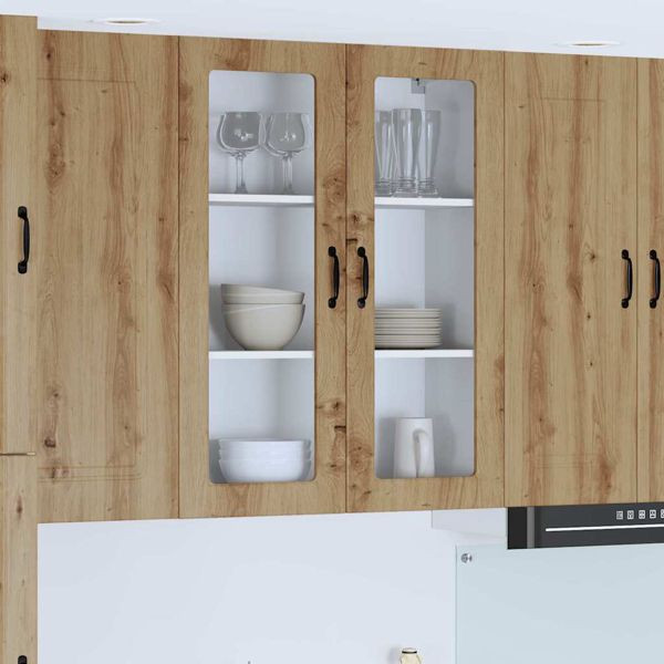 vidaXL Küchenwandschrank Artisan-Eiche 80 x 31 x 100 cm Holzwerkstoff, 885164