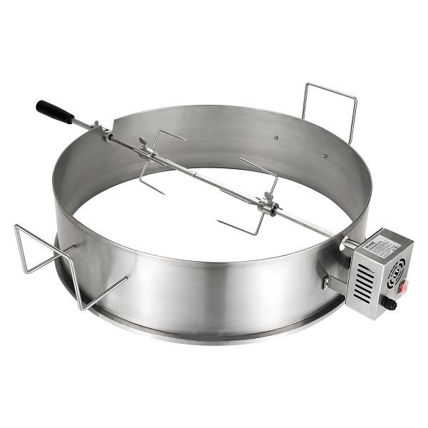 VEVOR BBQ Rotisserie Ringsatz, 56cm Drehspieß Edelstahl Drehgril Holzkohlegrill, YXDGKC2259W26TQN8V2