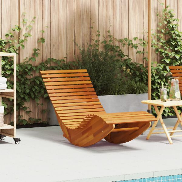 vidaXL Schaukelsonnenliegen 1 Stück aus Akazienholz, 4103881